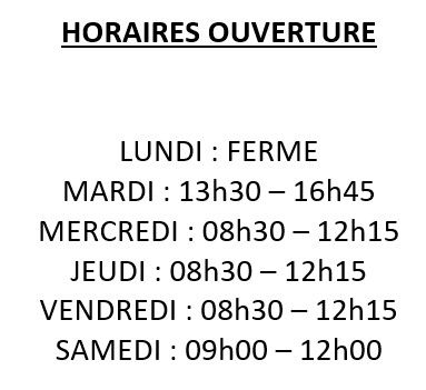 Horaires LPAC 2024
